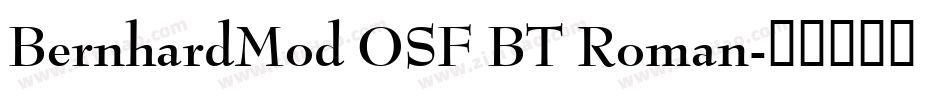 BernhardMod OSF BT Roman字体转换